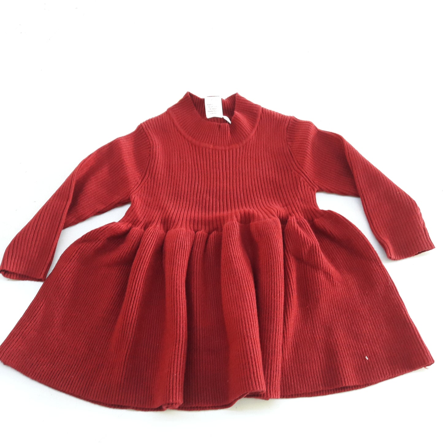 Girls Knitted Sweater Dress – 100% Cotton | Warm Winter Wear for Infants, Toddlers & Kids