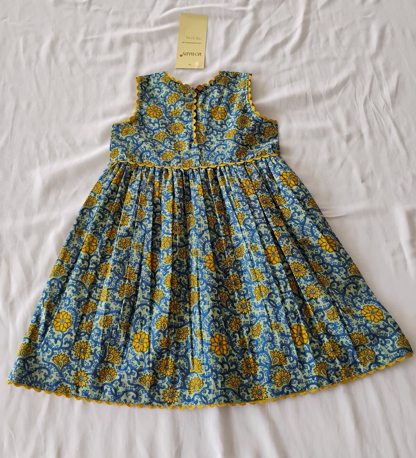 Victoria Dress Blue — Cotton Girls Dress | Infant to Tween 0-13 Years