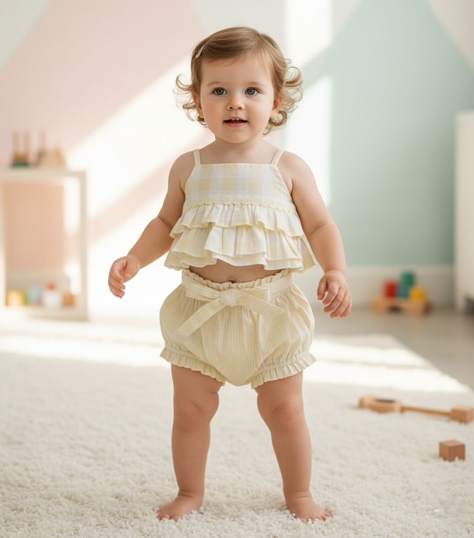 Ariana Top And Pant Set : PASTEL YELLOW : Infant. : Toddler : Tween