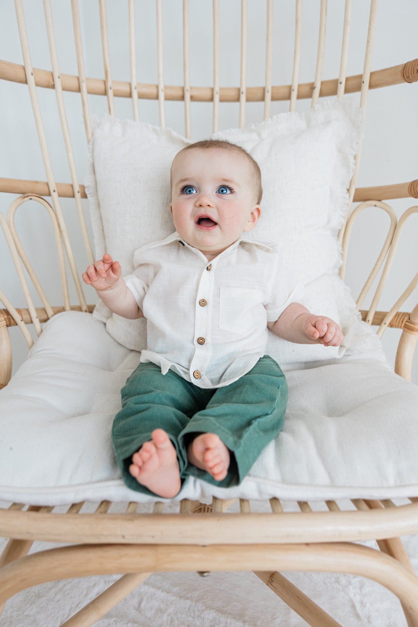 Corduroy pants and shirt set Boys Yo Baby Wholesale