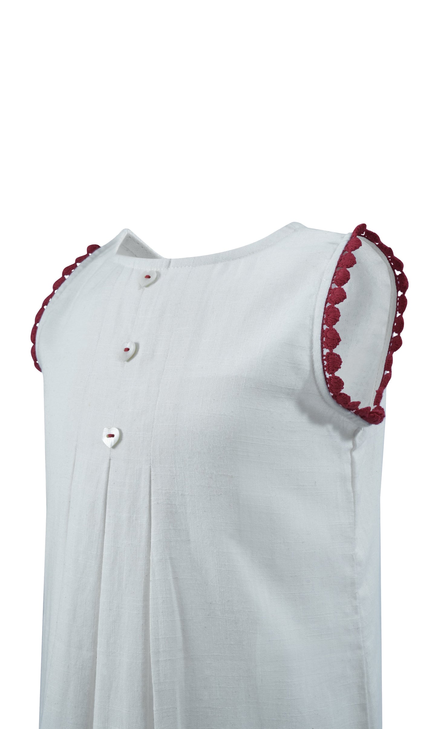 Ivory Heart Lace Detail Dress dress & diaper cover Yo Baby Wholesale