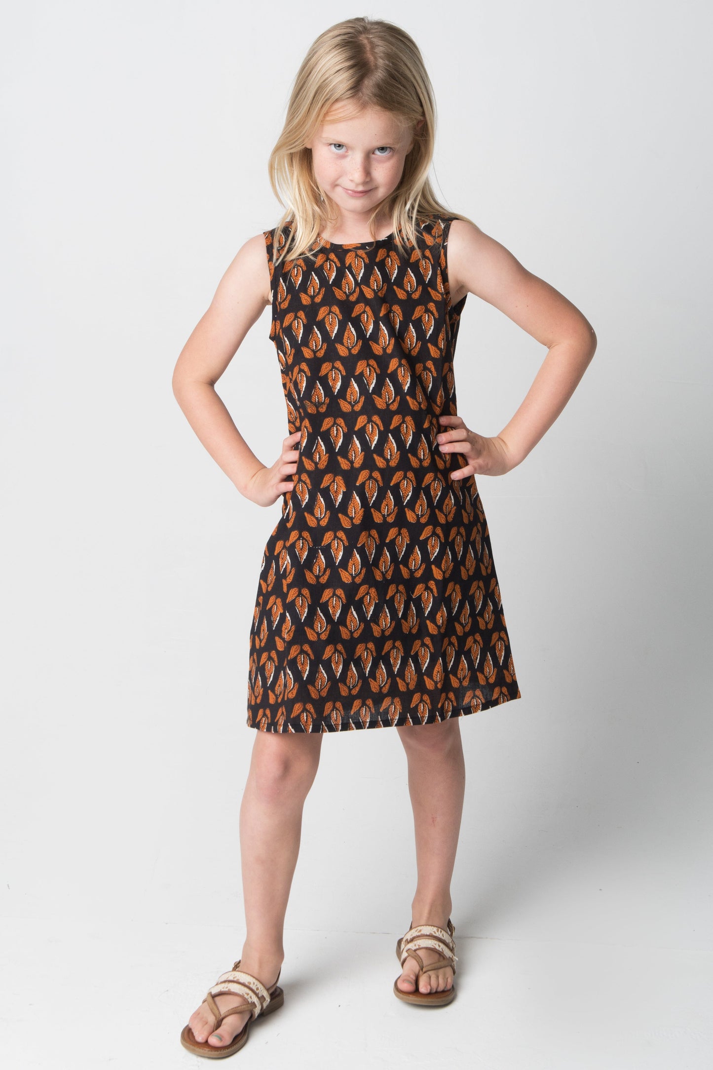 Red Geo Quilted Jacket & Orange Floral Shift Dress Yo Baby India