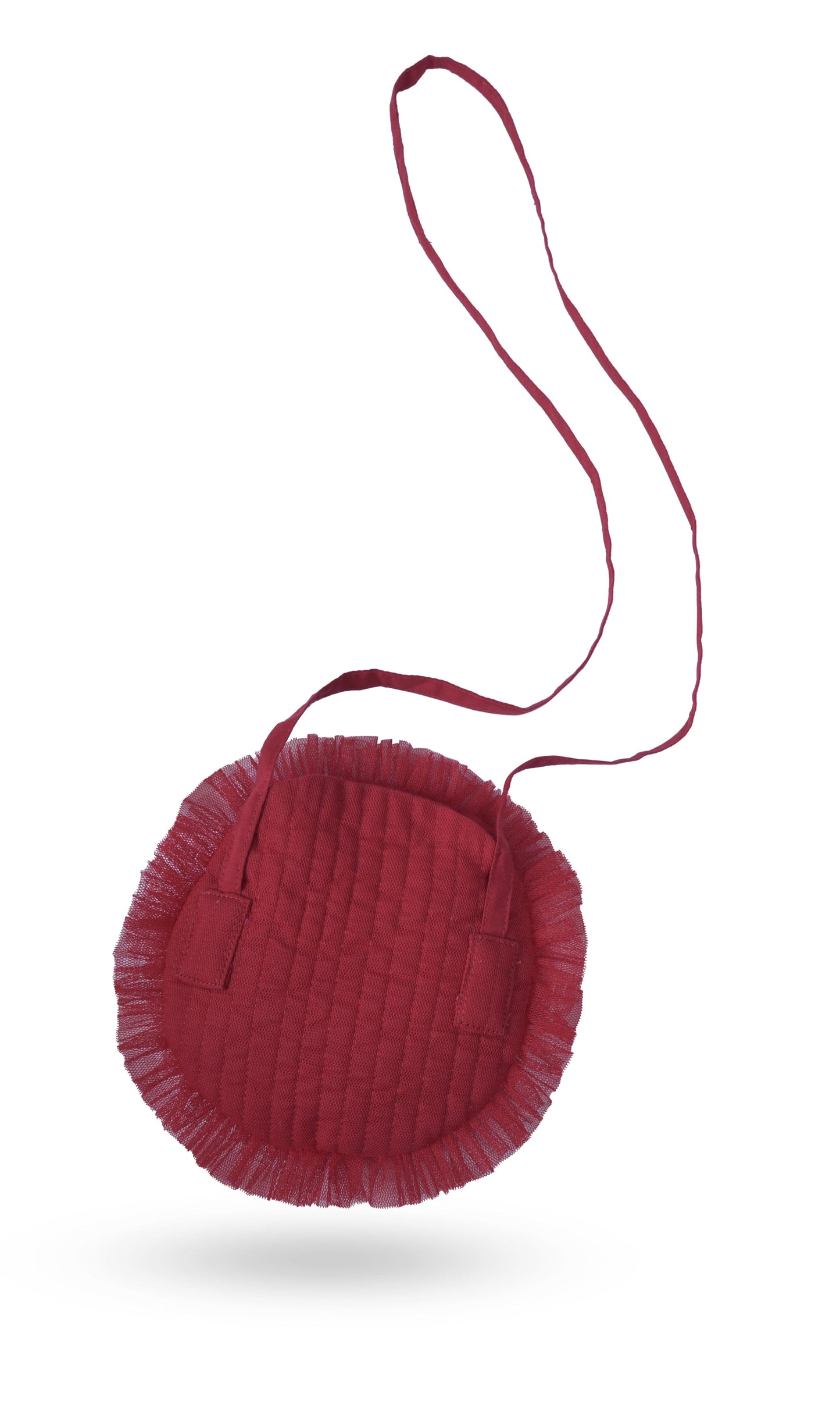 Red Tulle Quilted Ruffle Sling Purse PURSE Yo Baby Wholesale