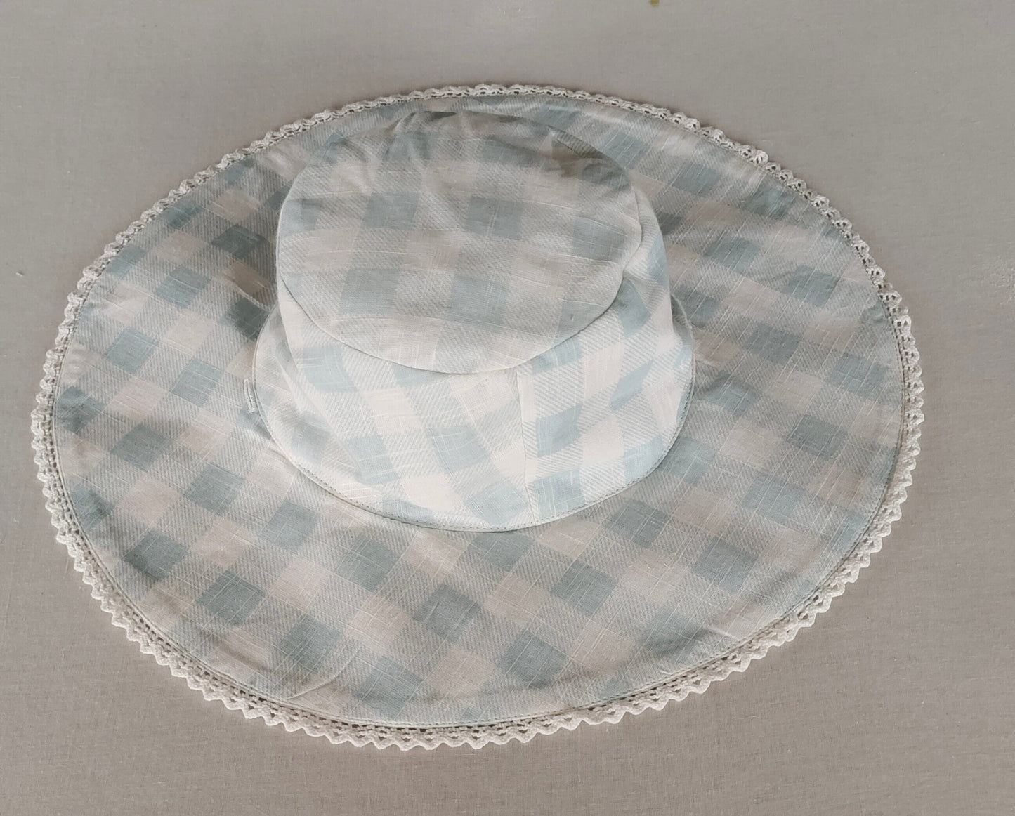 Reversible Green Floral & stripe Kids' Sun Hat with Lace Detail CAP Yo Baby India