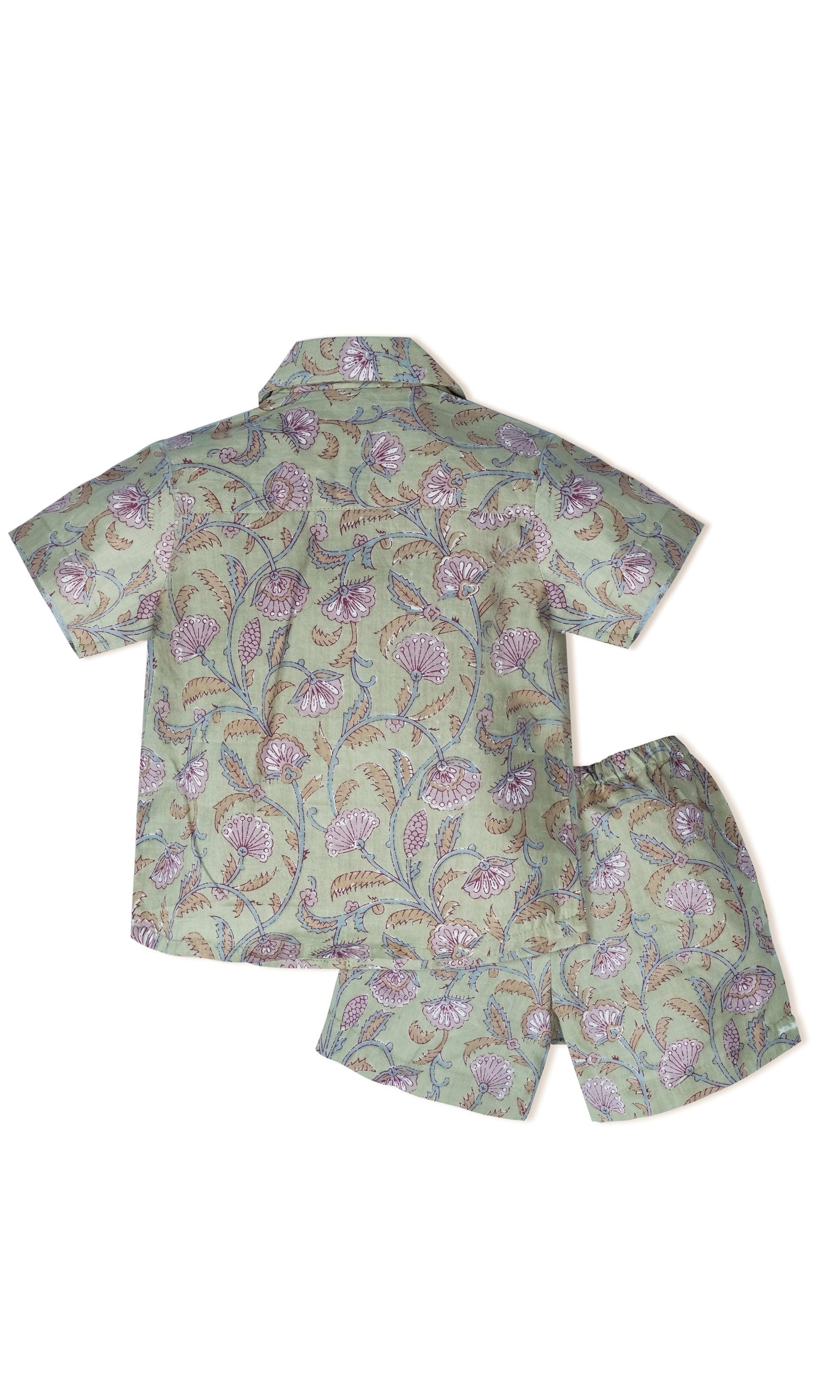 Sameer Short and Shorts Set : GREEN : Infant : Toddler : Tween shirt & shorts Yo Baby India