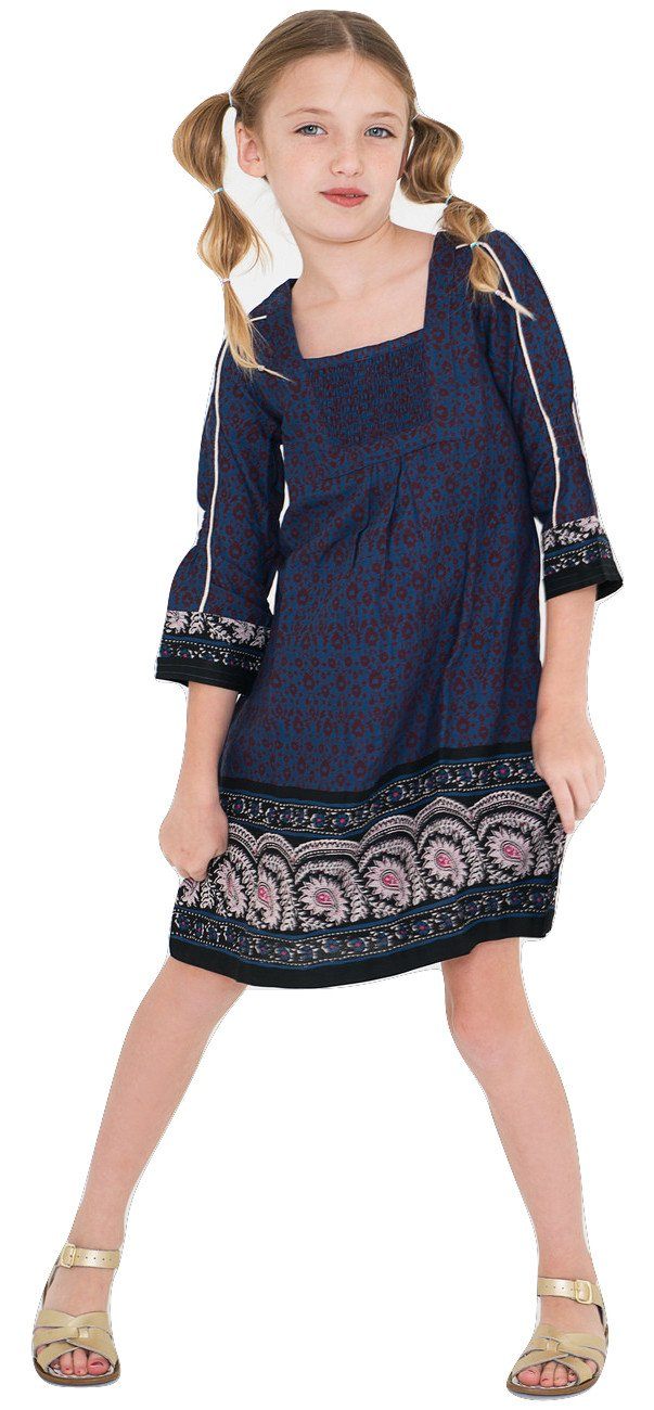 Abstract Shift Dress With Laced Sleeve Details Dress Yo Baby Wholesale