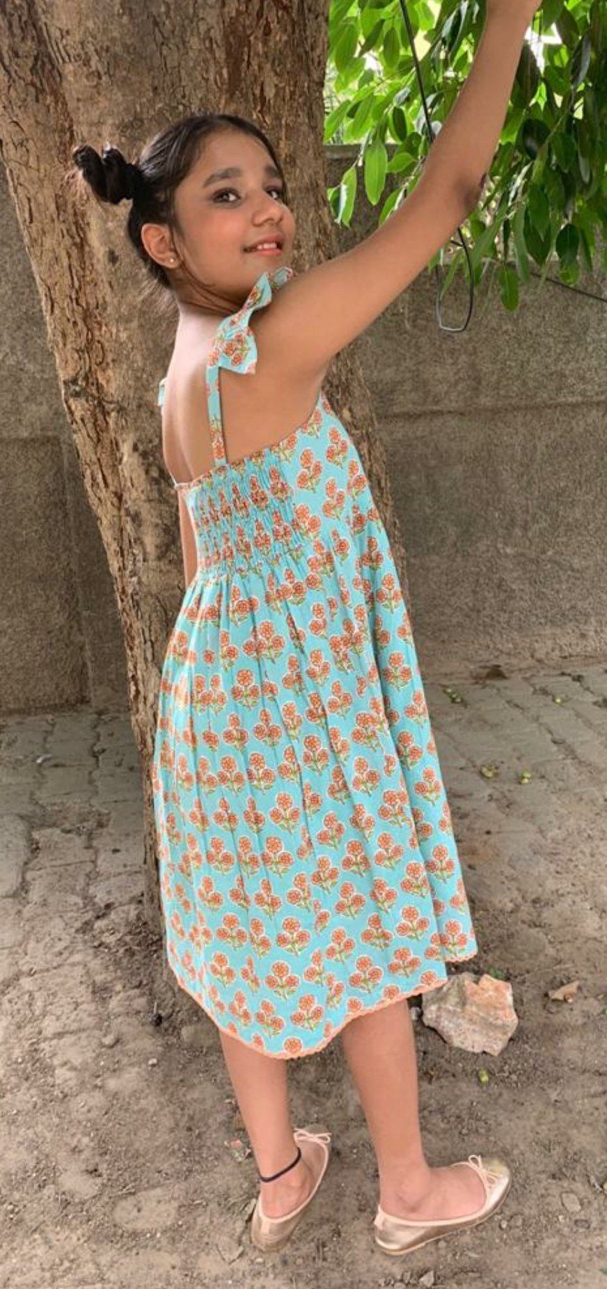 Aqua Flutter Sleeves Dress Dress Yo Baby Wholesale