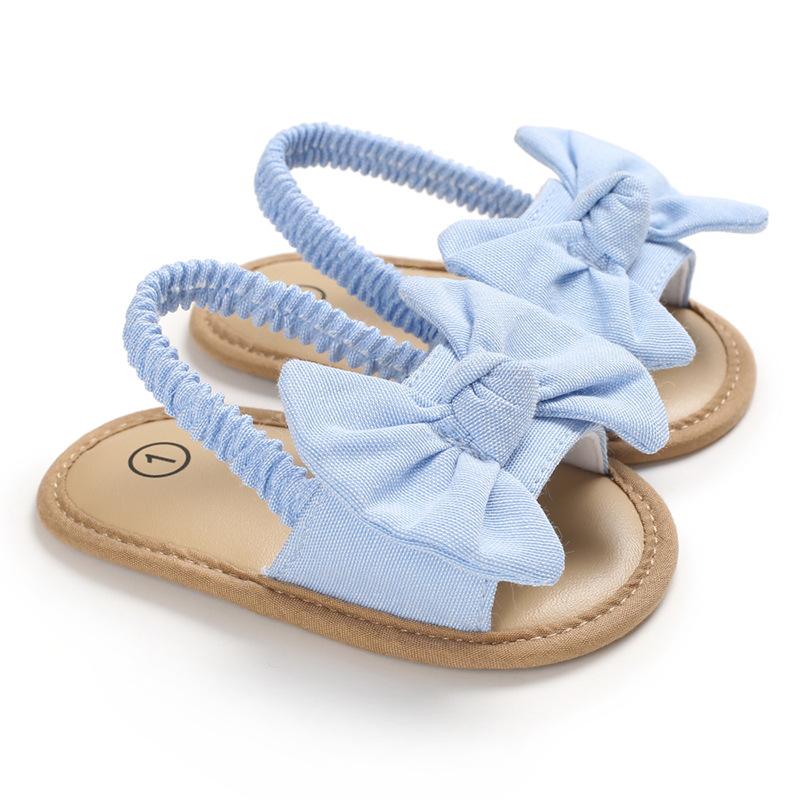 Pre Walking Baby Girl Sandals Light Blue Yo Baby India