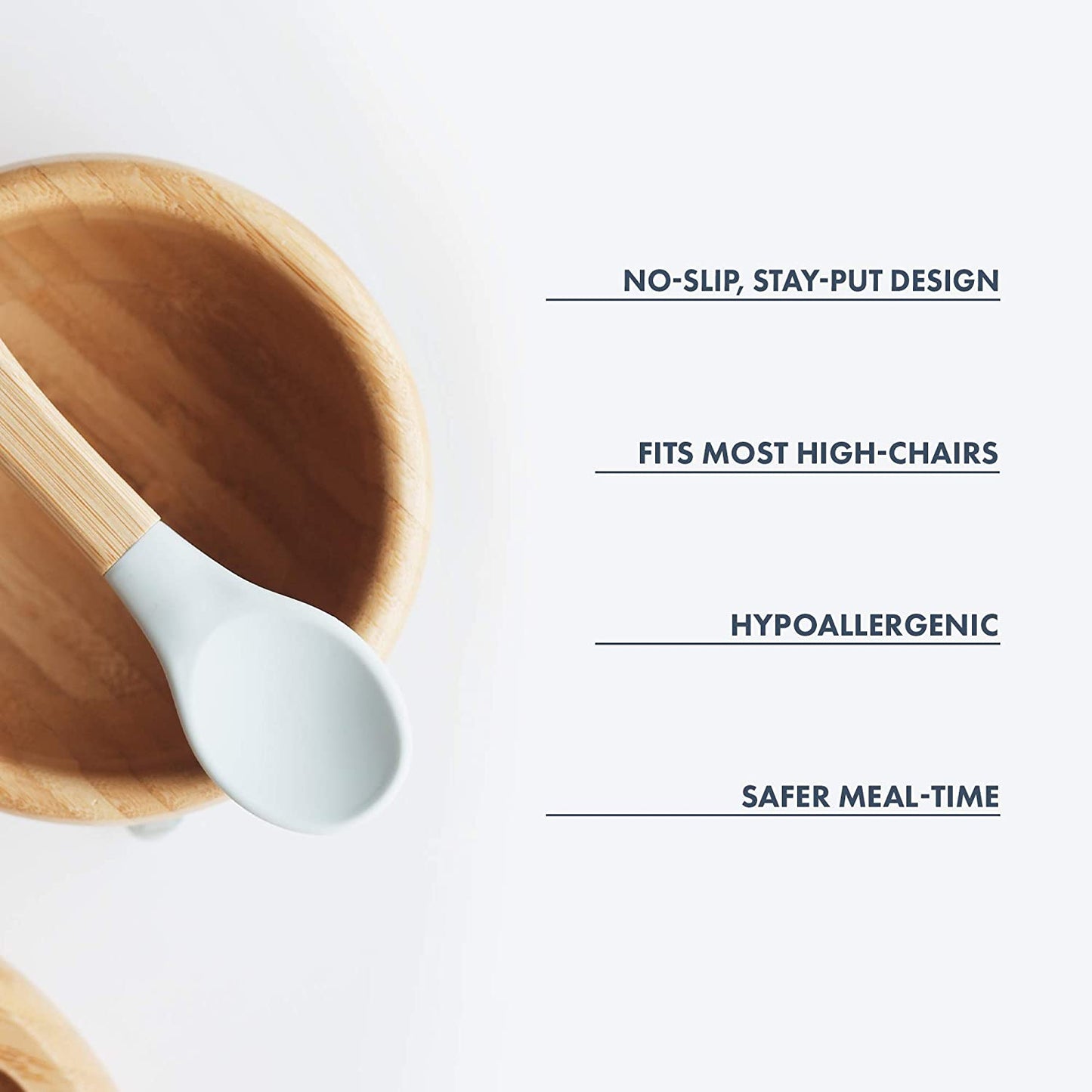 Bamboo Bowl & Spoon Set With Suction Yo Baby India