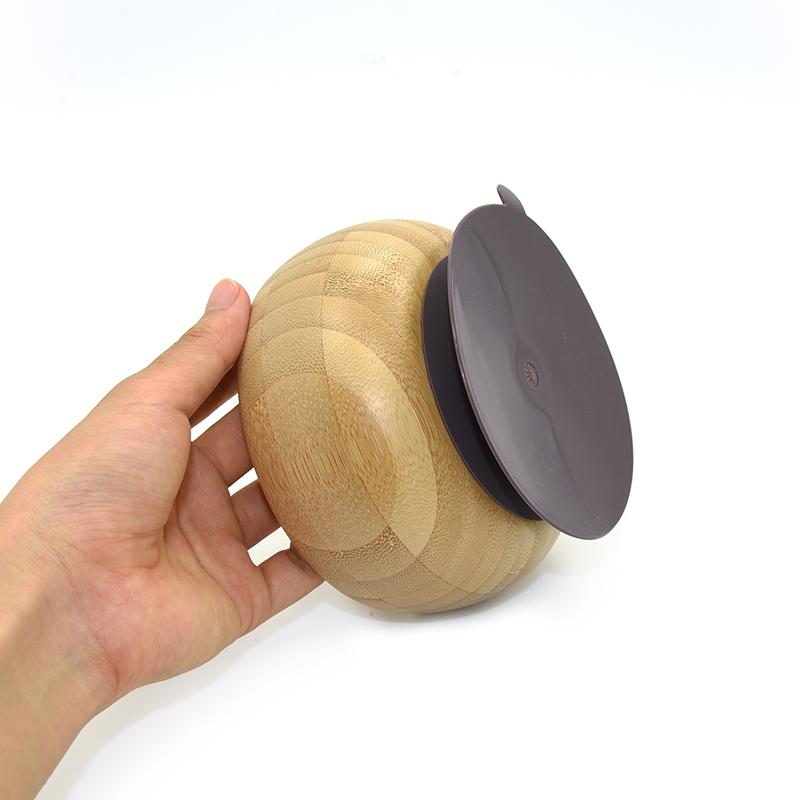 Bamboo Bowl & Spoon Set With Suction Yo Baby India