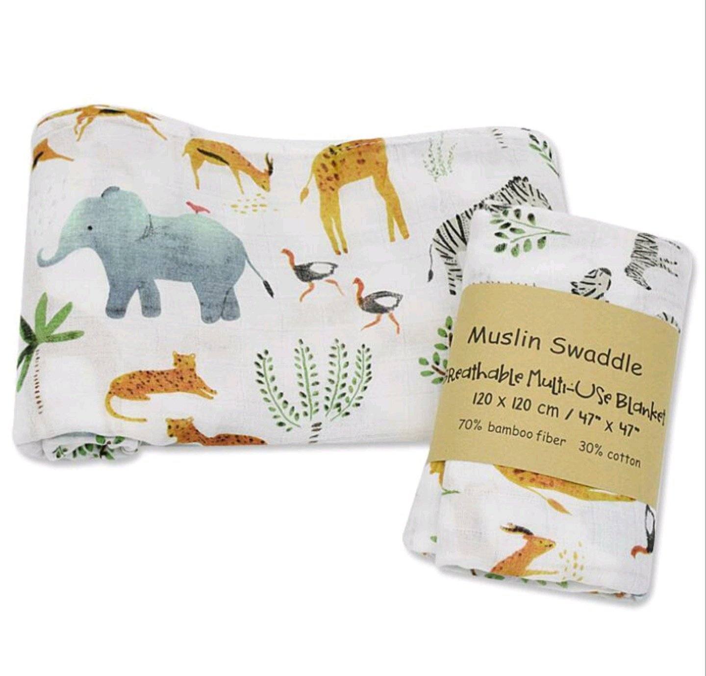 Bamboo Cotton Muslin Baby Swaddles Blanket Yo Baby Wholesale