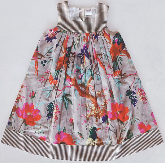 Bird Printed Sweetheart Neck Line Dress Dress Yo Baby India