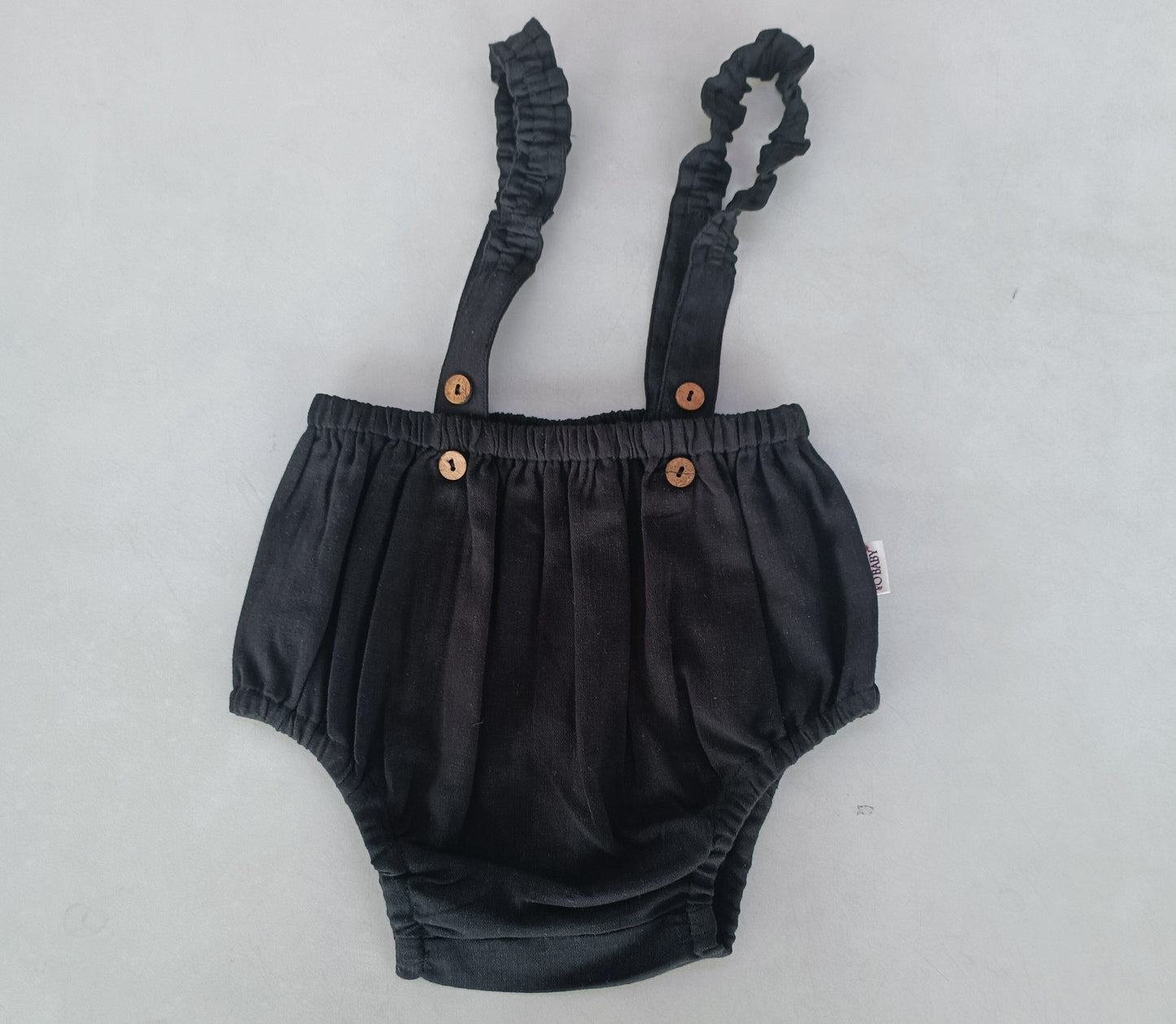 Black Color Suspender Shorts-Style Diaper Cover Yo Baby India