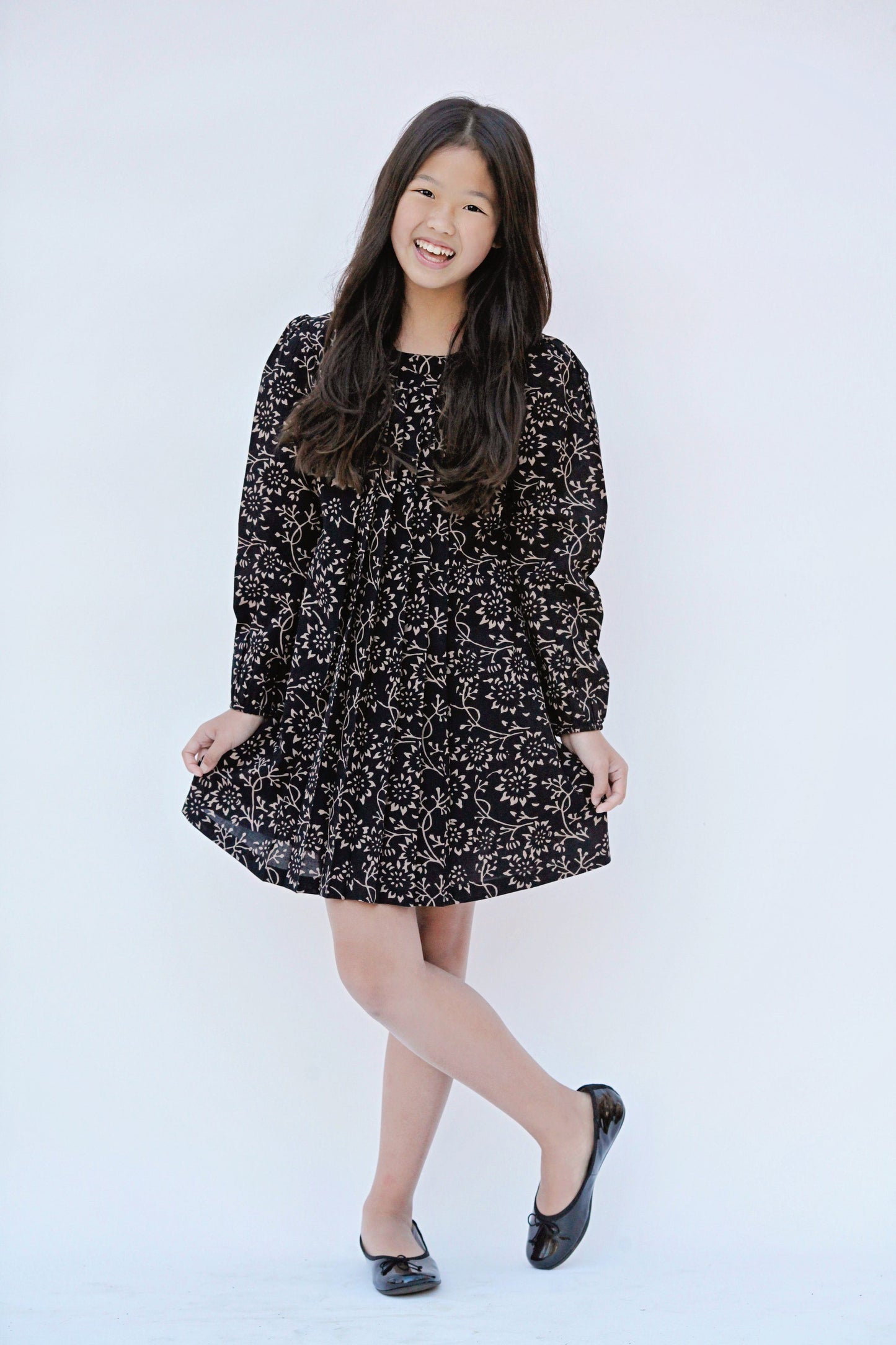 Black & Gold Floral Shift Dress Dress Yo Baby Wholesale