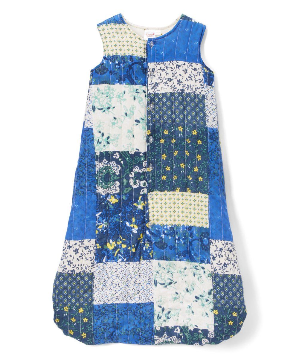 Blue Patchwork Sleeping Sack - Infant Yo Baby Wholesale