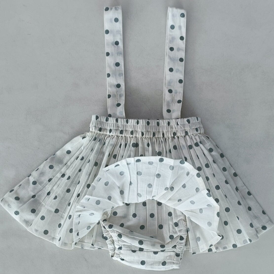 Blue Polka Dot Print Skort Yo Baby India