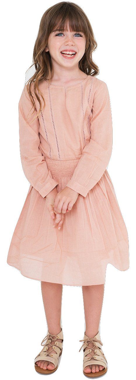 Blush Lace Detail Dress Dress Yo Baby Wholesale