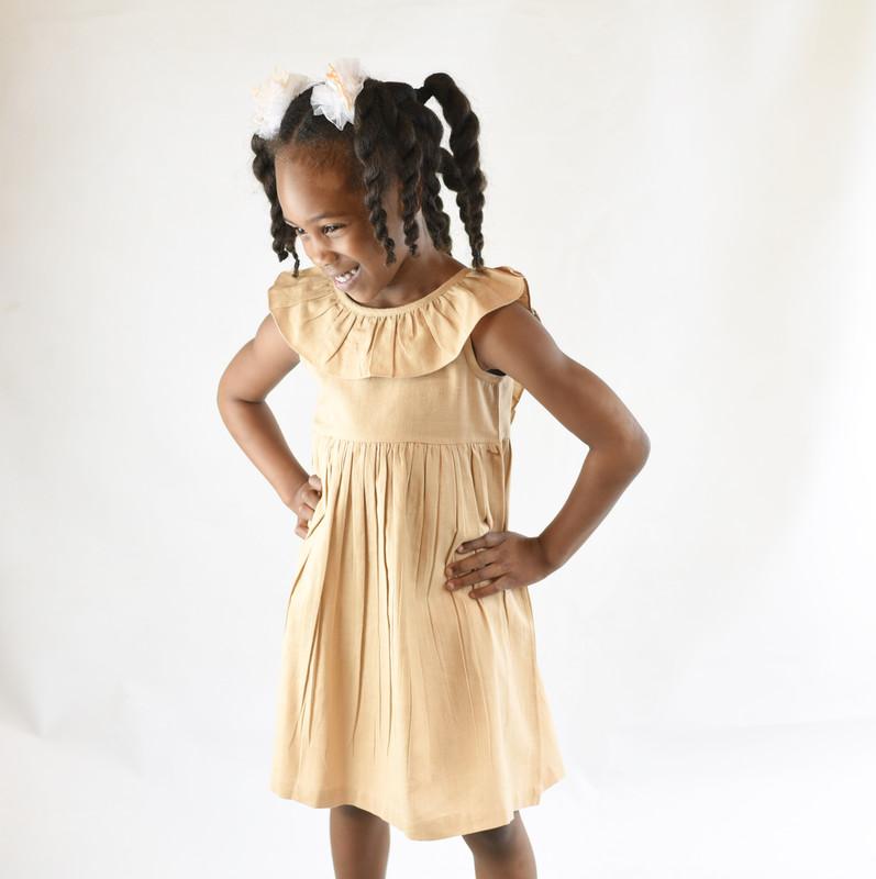 Blush Ruffle Racer-Back Dress Dress Yo Baby Wholesale