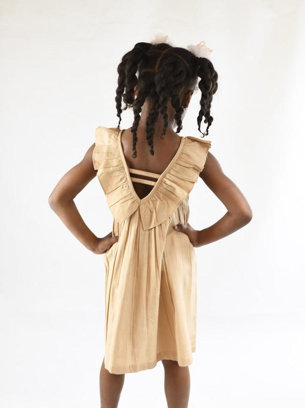 Blush Ruffle Racer-Back Dress Dress Yo Baby Wholesale