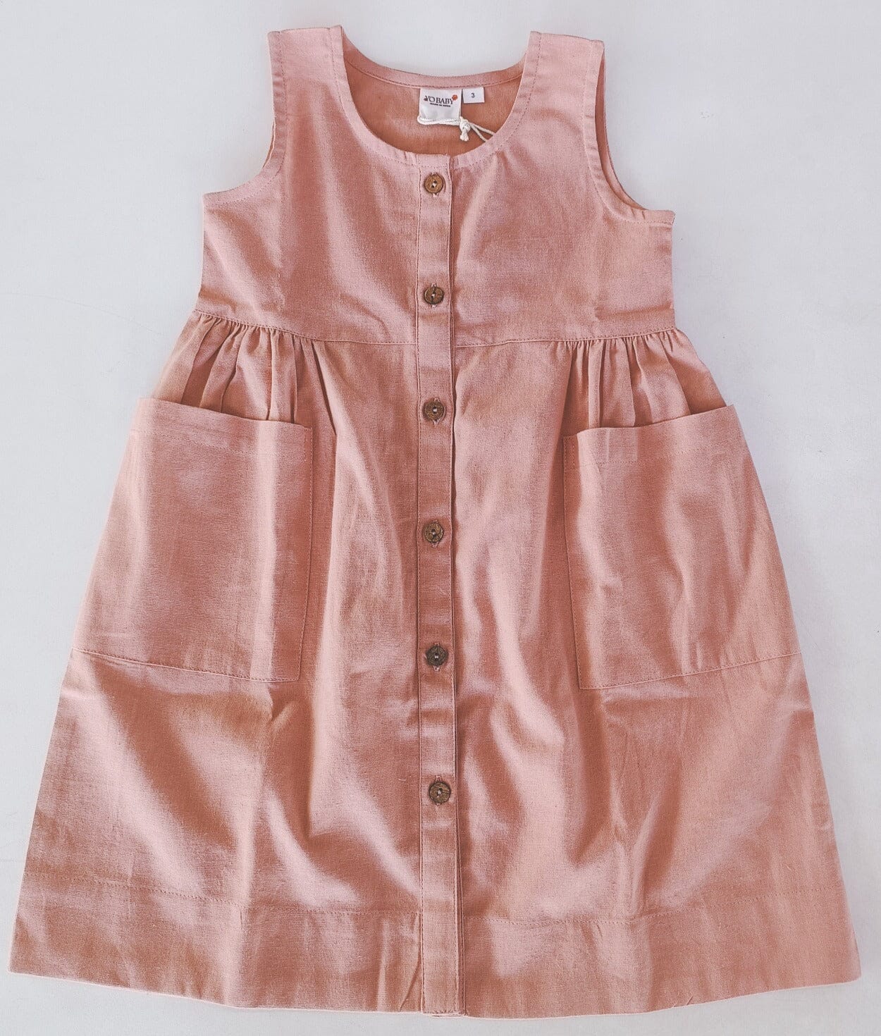Blush Shift Dress With Pocket Detail Dress Yo Baby India