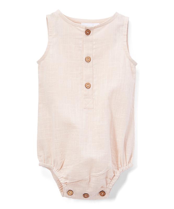 Blush Unisex Sleeveless Romper Dress Yo Baby Wholesale