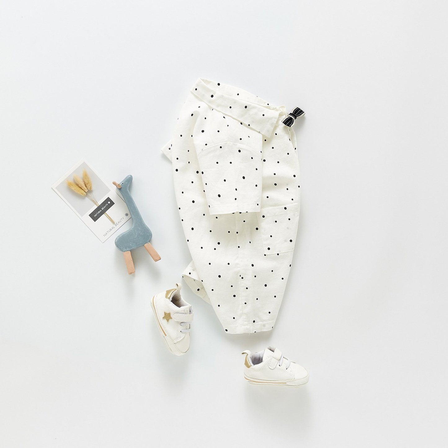 Bow-Tie White Polka Dot Shirt Romper - Boys Dress Yo Baby Wholesale