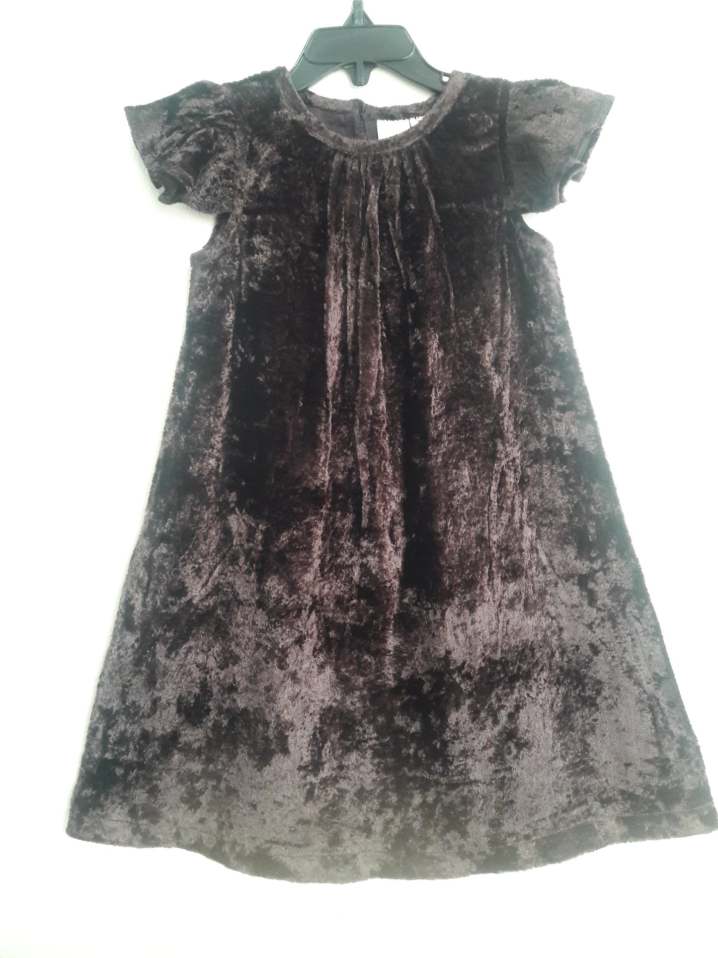 Brown Velvet A-line Dress Dress Yo Baby Wholesale