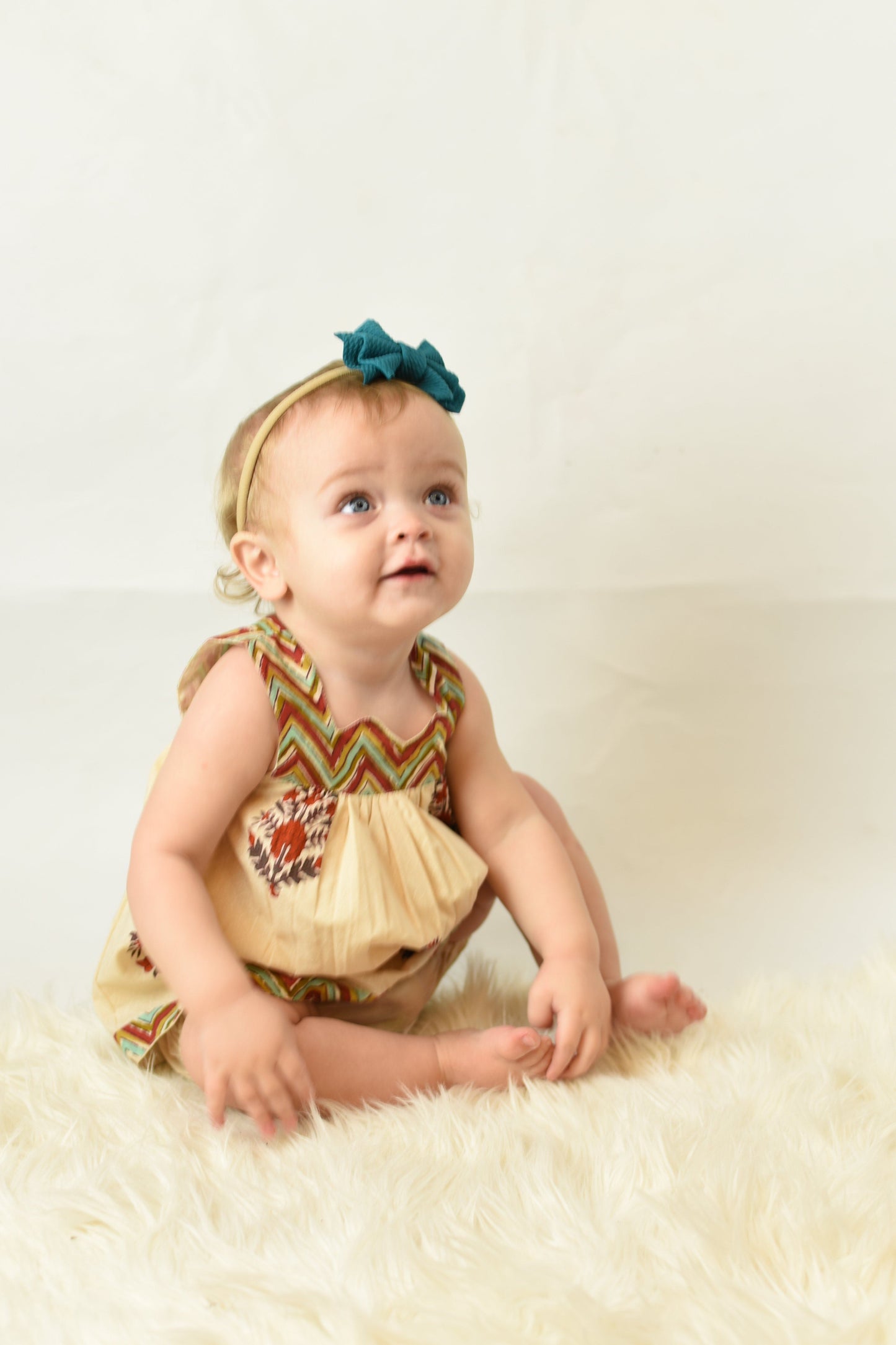 Chevron And Floral Sweetheart Neck Dress And Diaper Cover Dress Yo Baby Wholesale