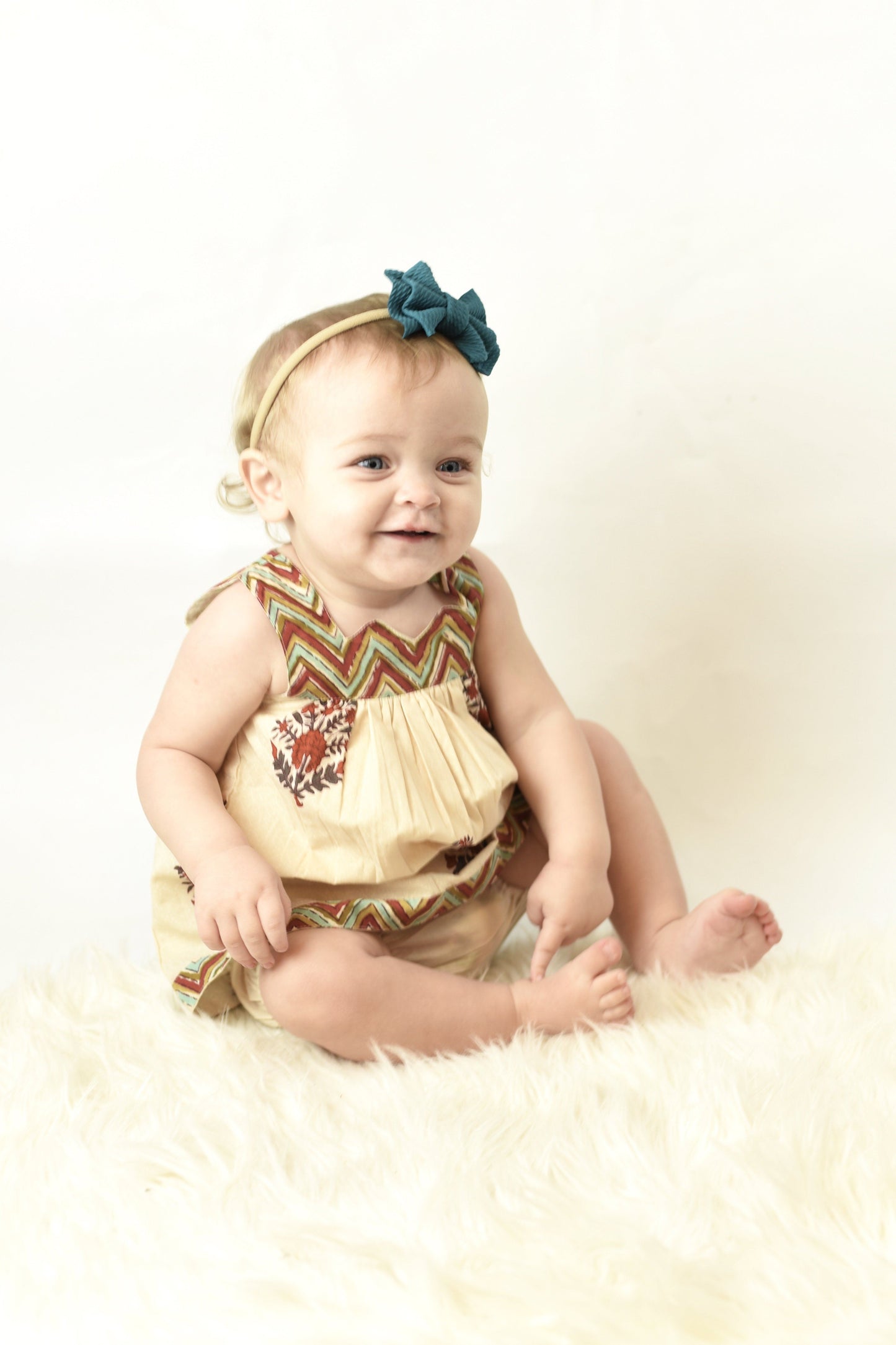 Chevron And Floral Sweetheart Neck Dress And Diaper Cover Dress Yo Baby Wholesale