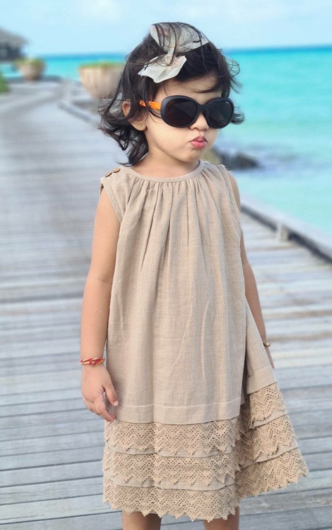 Copper Lace Dress With Matching Bloomer Dress Yo Baby Wholesale