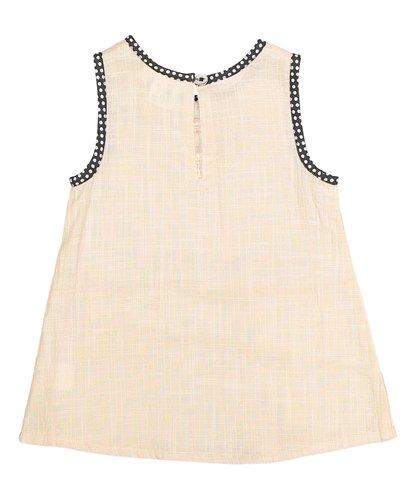 Delicate Pink Shift Infant Dress With Polka Dot Piping Dress Yo Baby Wholesale