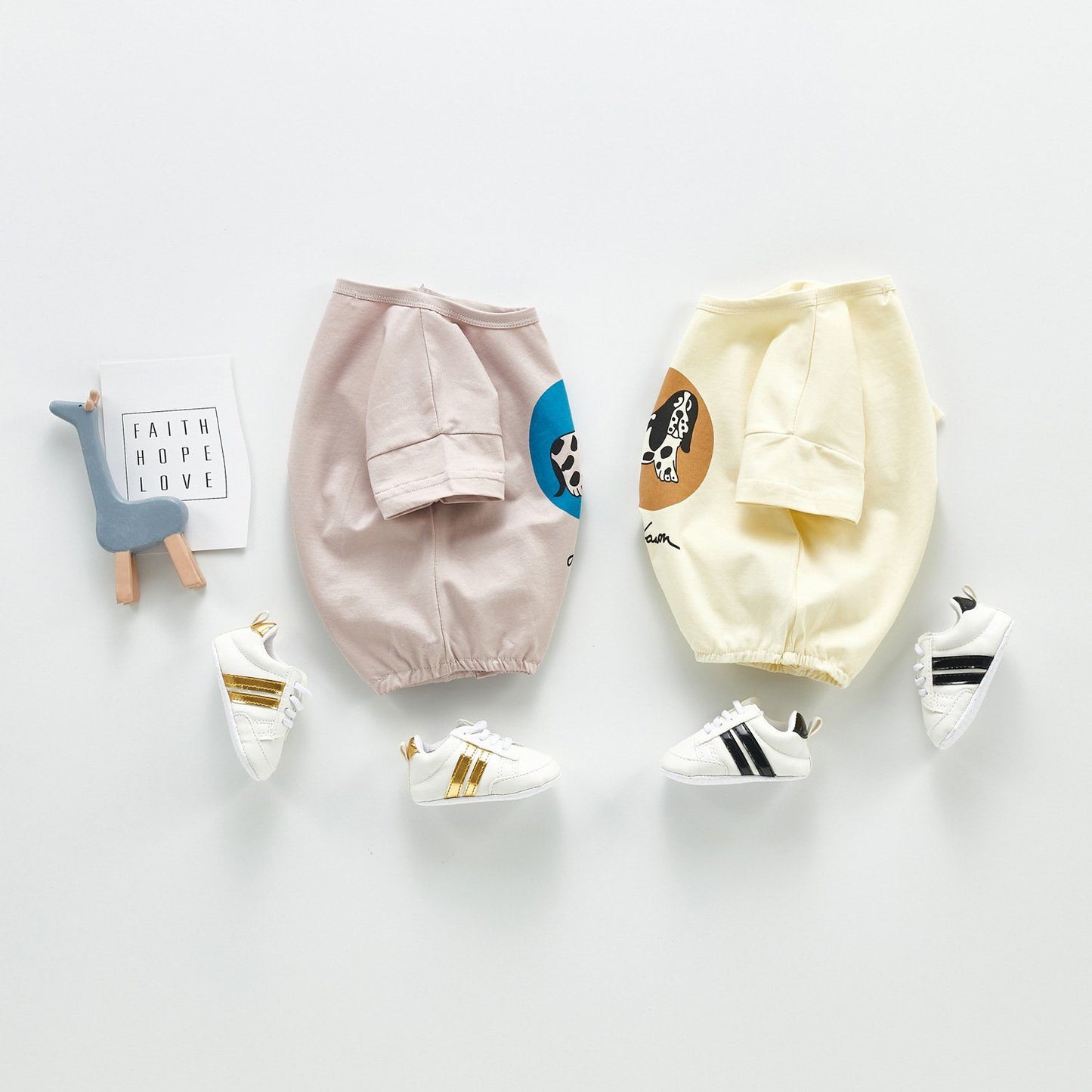 Dog-Print Infant Romper - Unisex romper Yo Baby India