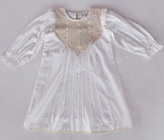 Ecru Long Sleeves Dress Dress Yo Baby India