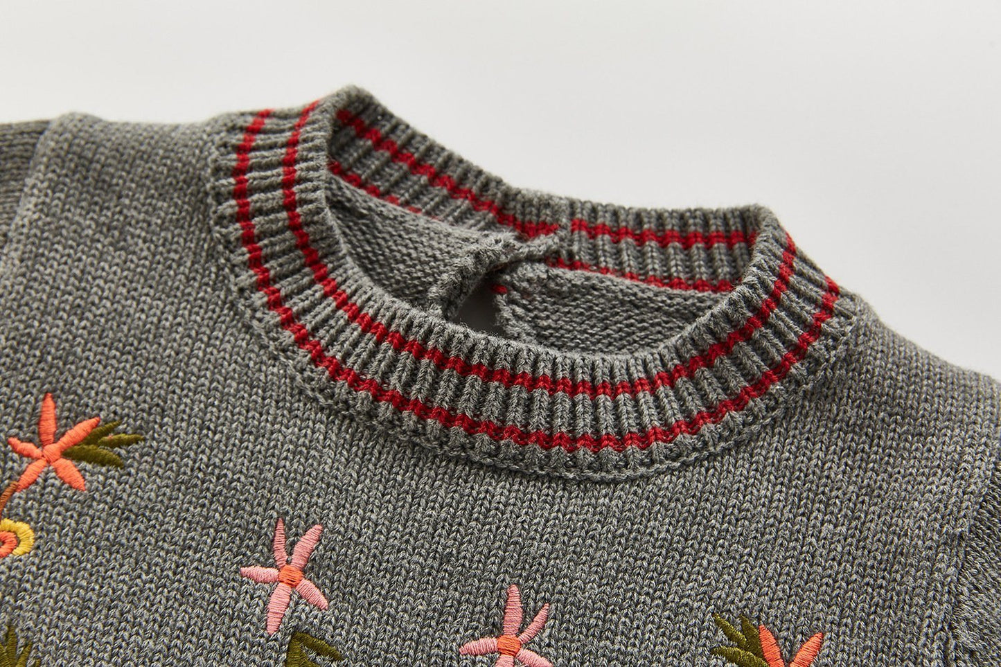 Embroidered Knitted Sweater Dress Yo Baby India