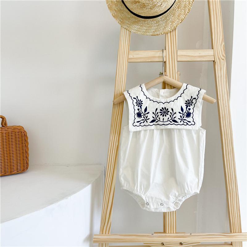 Embroidered Sailor Sleeveless Romper Dress Yo Baby Wholesale