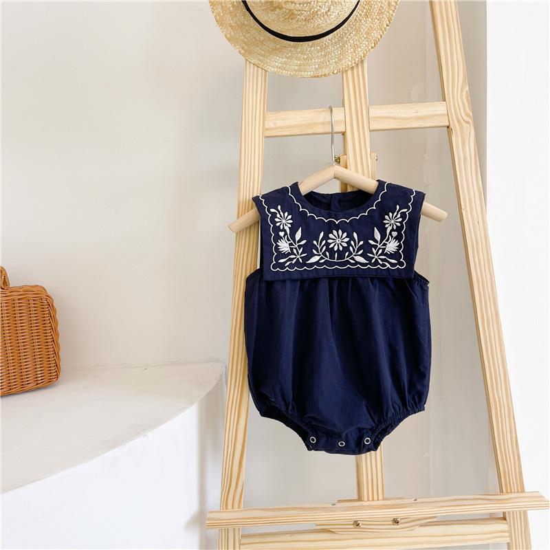 Embroidered Sailor Sleeveless Romper Dress Yo Baby Wholesale