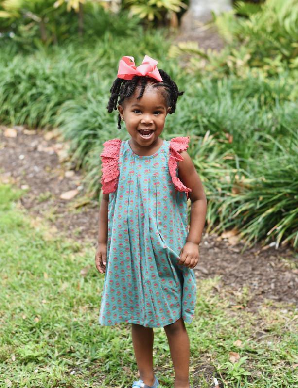 Fuchsia & Blue Shift Dress Dress Yo Baby Wholesale