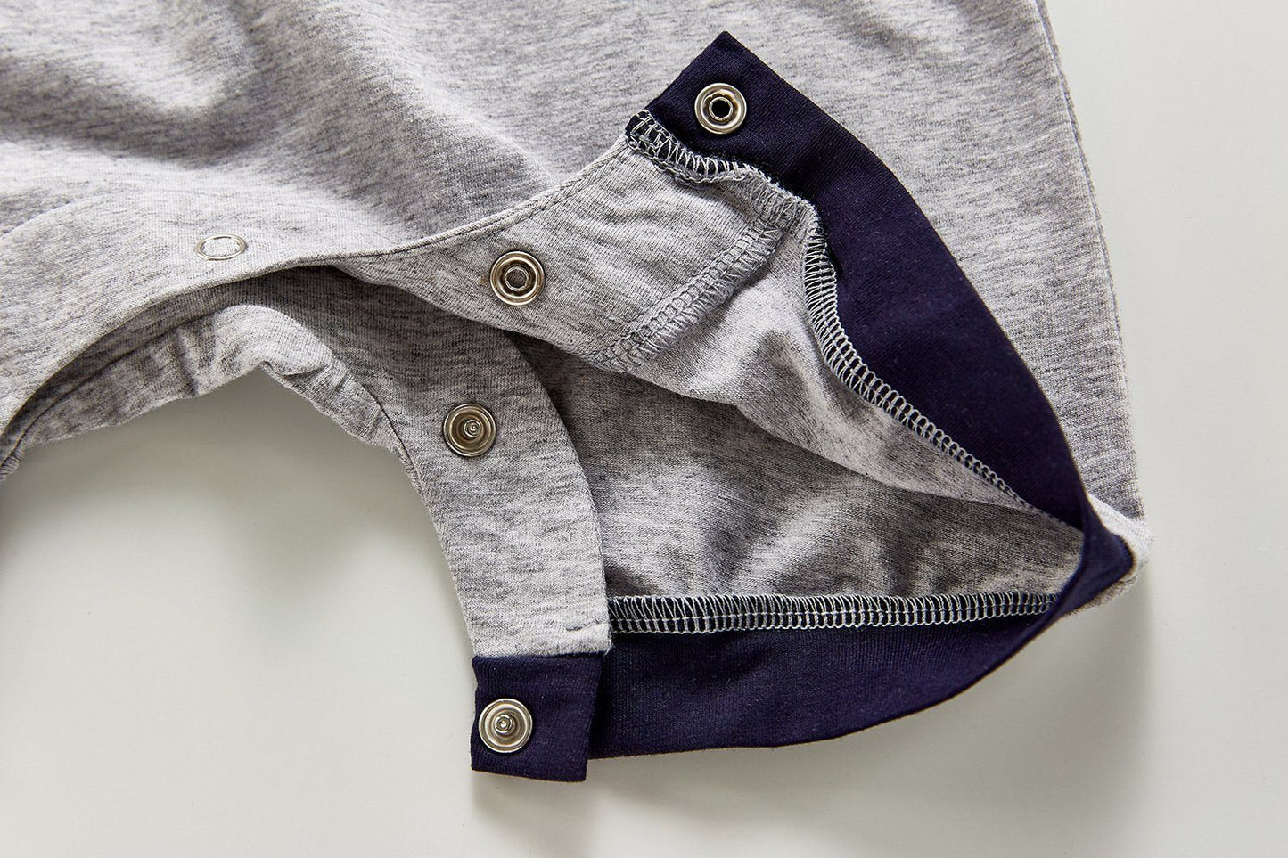 Grey & Black Bow-Tie Collared T-Shirt Romper - Boys Dress Yo Baby Wholesale