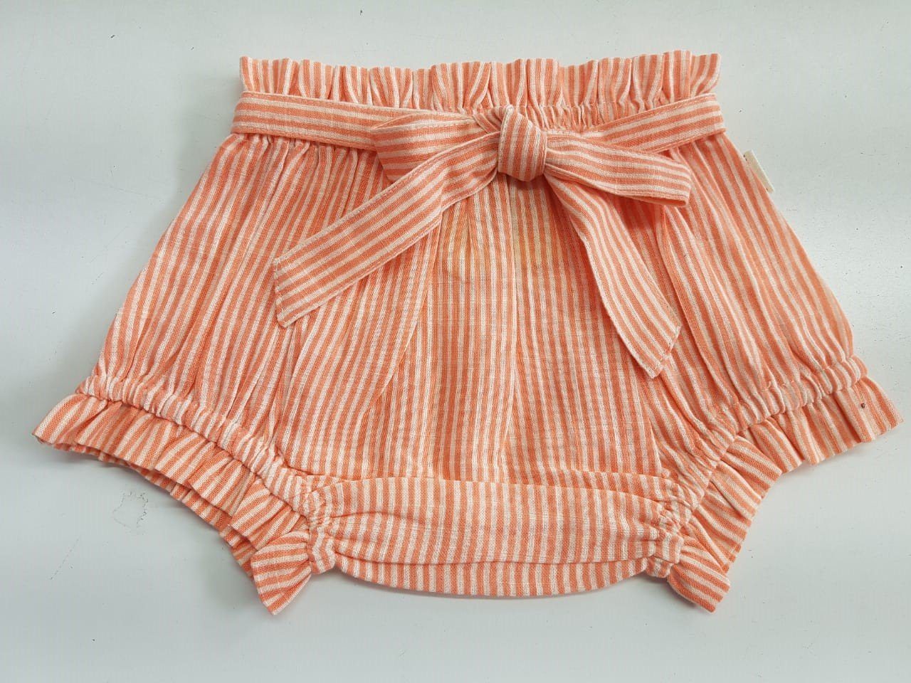 Grey, Mustard, Peach Stripes Print Infant Baby Shorts (3PC SET) 3 Piece Shorts Set Yo Baby Wholesale