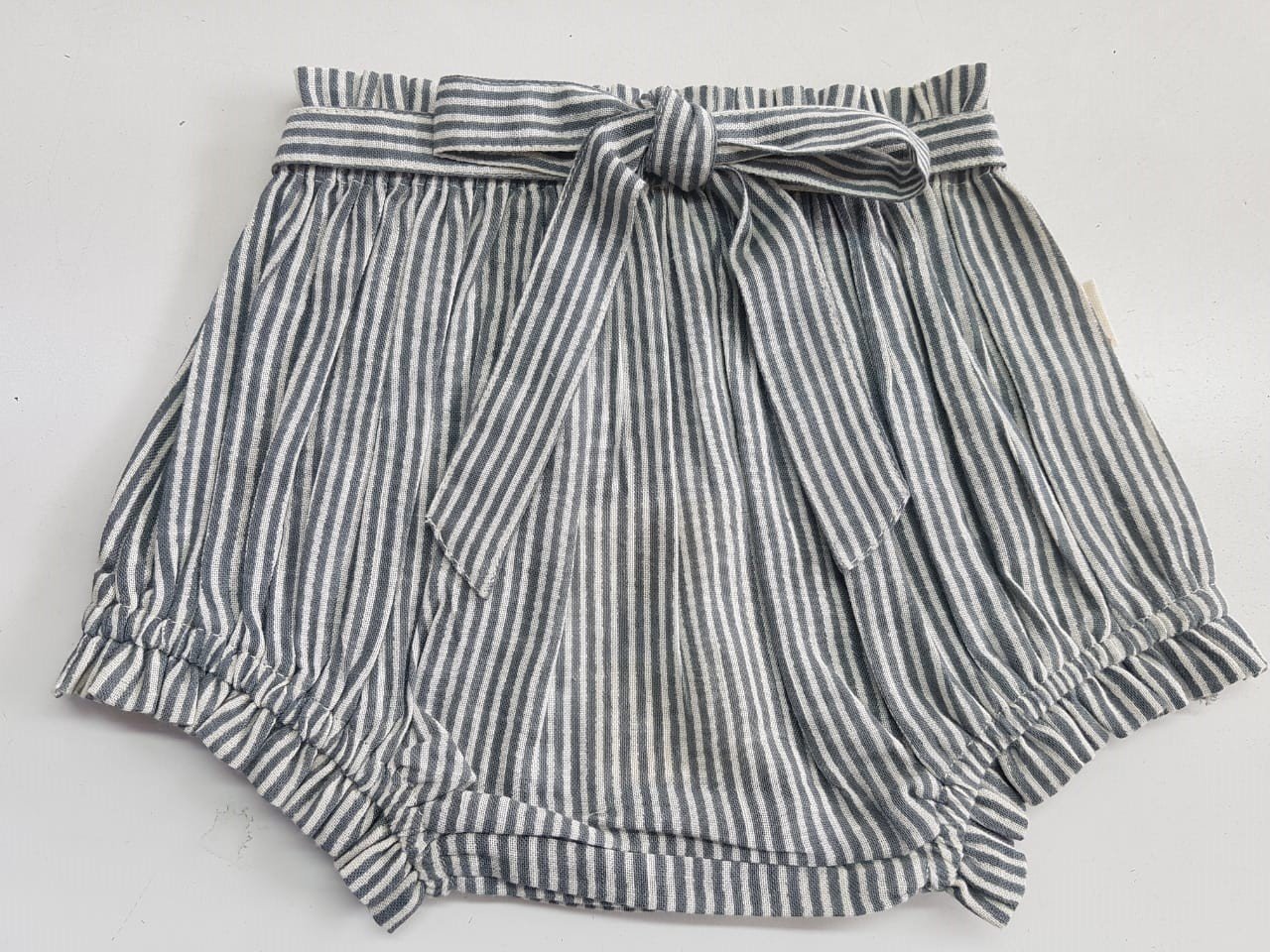 Grey, Mustard, Peach Stripes Print Infant Baby Shorts (3PC SET) 3 Piece Shorts Set Yo Baby Wholesale