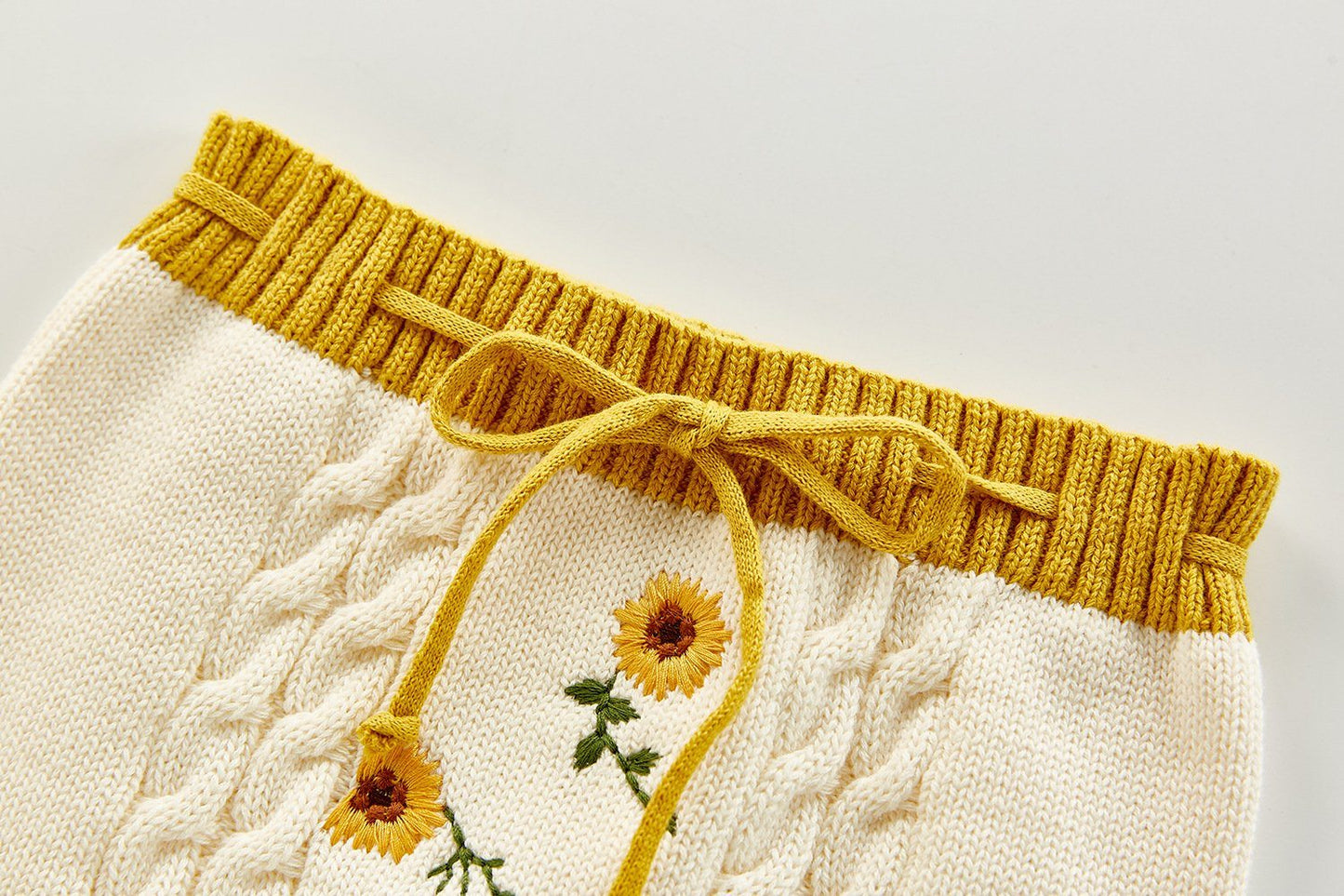 Hand-Embroidered Floral Romper & Shorts 2 Pc Sweater Set Dress Yo Baby Wholesale