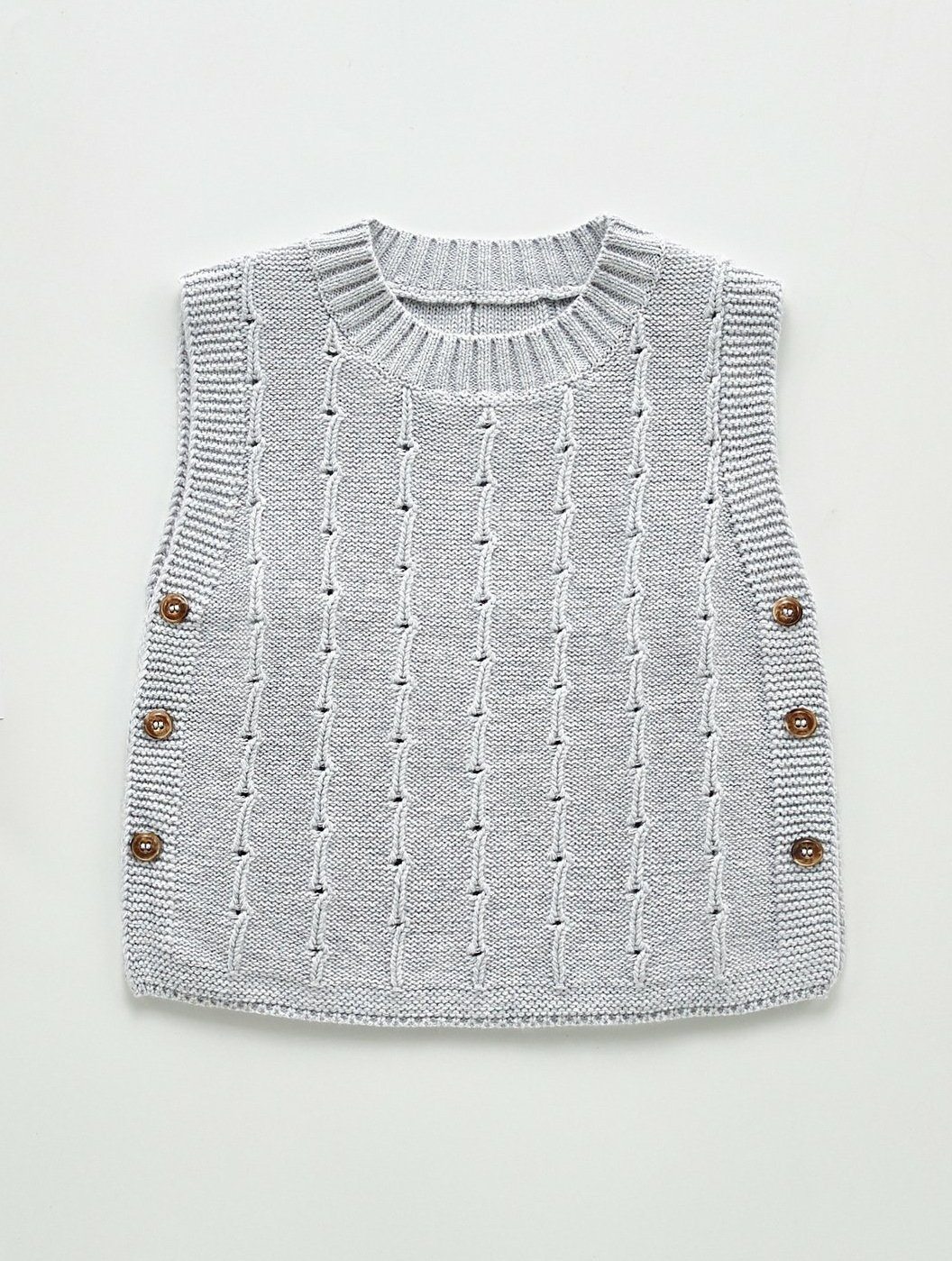 Infant Knitted Sweater Vest - Unisex Yo Baby India