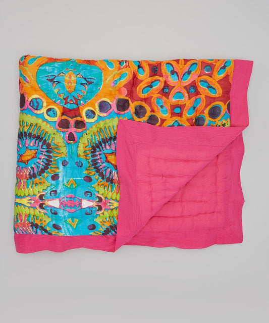 Kaleidoscope Inspired With Pink Trim Blanket Blanket Yo Baby Wholesale