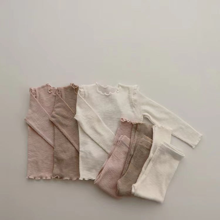 Knit Ribbed Top & Pants Set Dress Yo Baby Wholesale