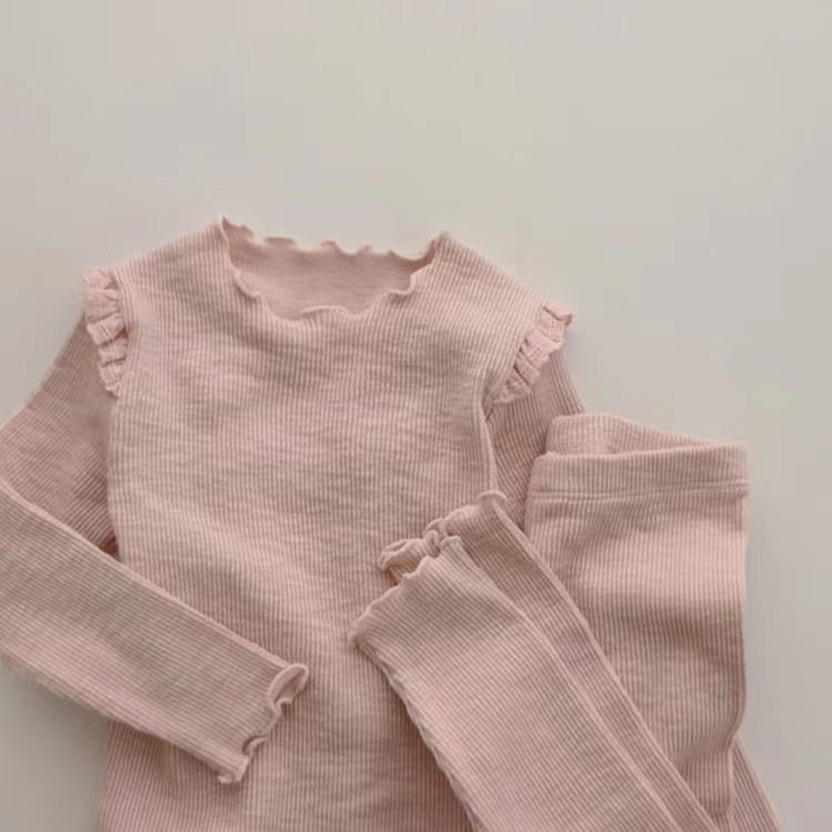 Knit Ribbed Top & Pants Set Dress Yo Baby Wholesale