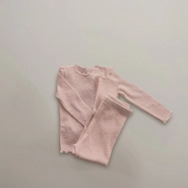 Knit Ribbed Top & Pants Set Dress Yo Baby Wholesale