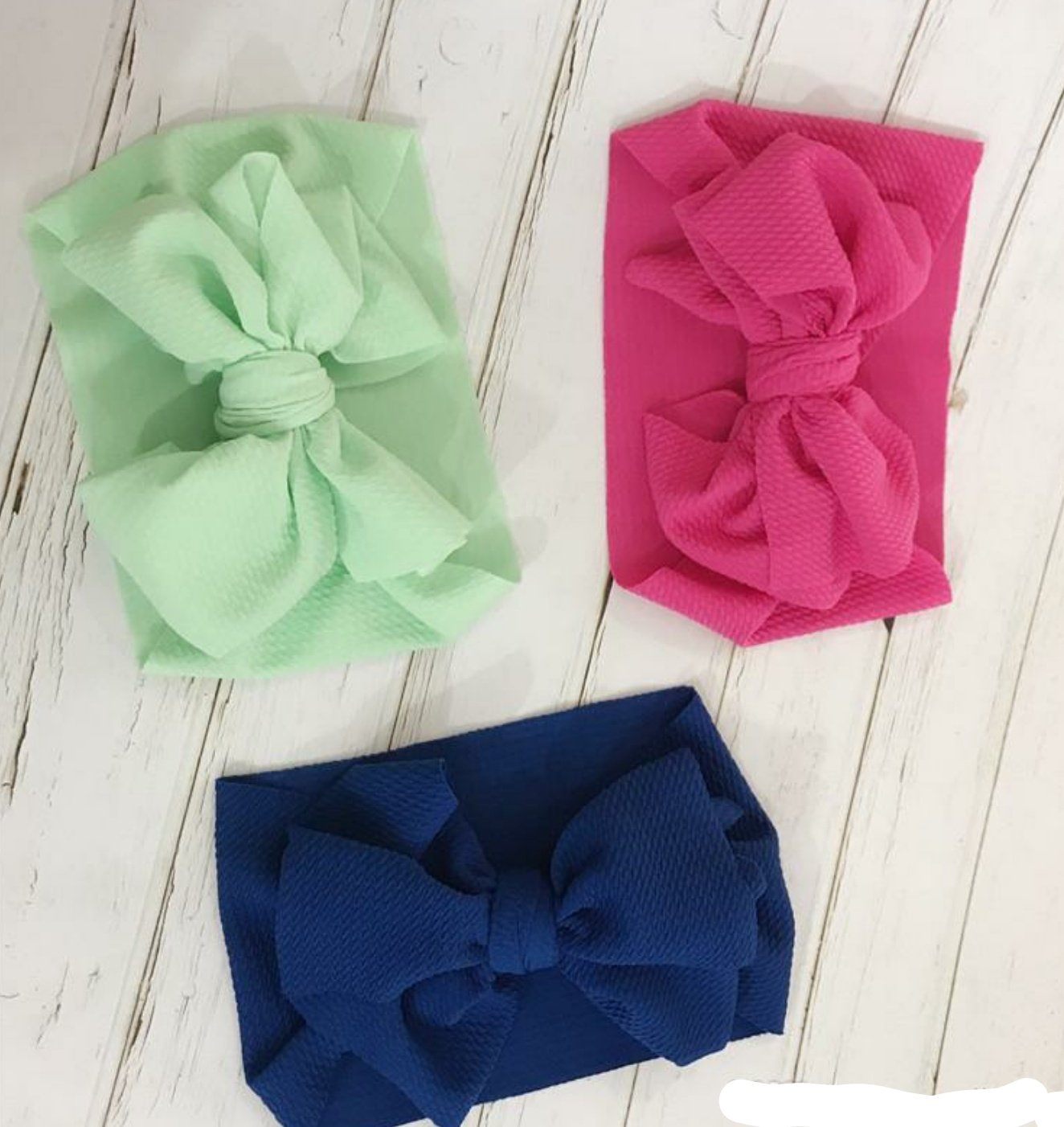 Knit Waffle Bow Hairband Yo Baby India