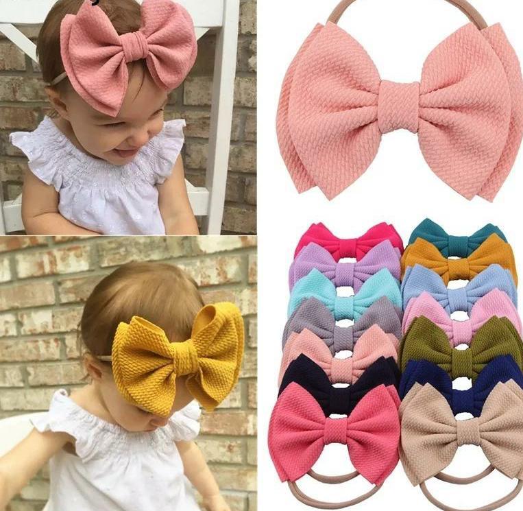 Knit Waffle Bow Hairband Yo Baby India