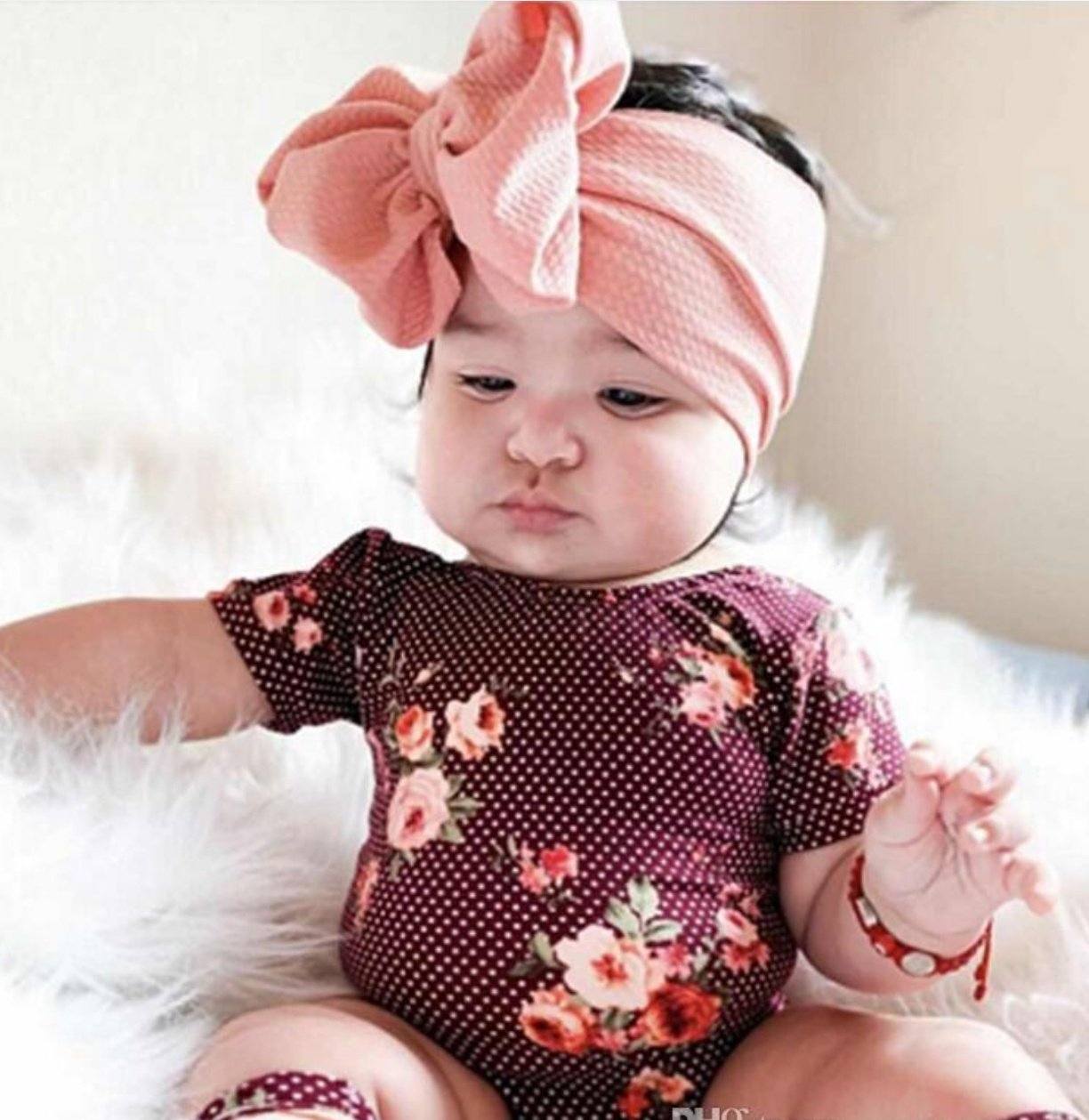 Knit Waffle Bow Hairband Yo Baby India