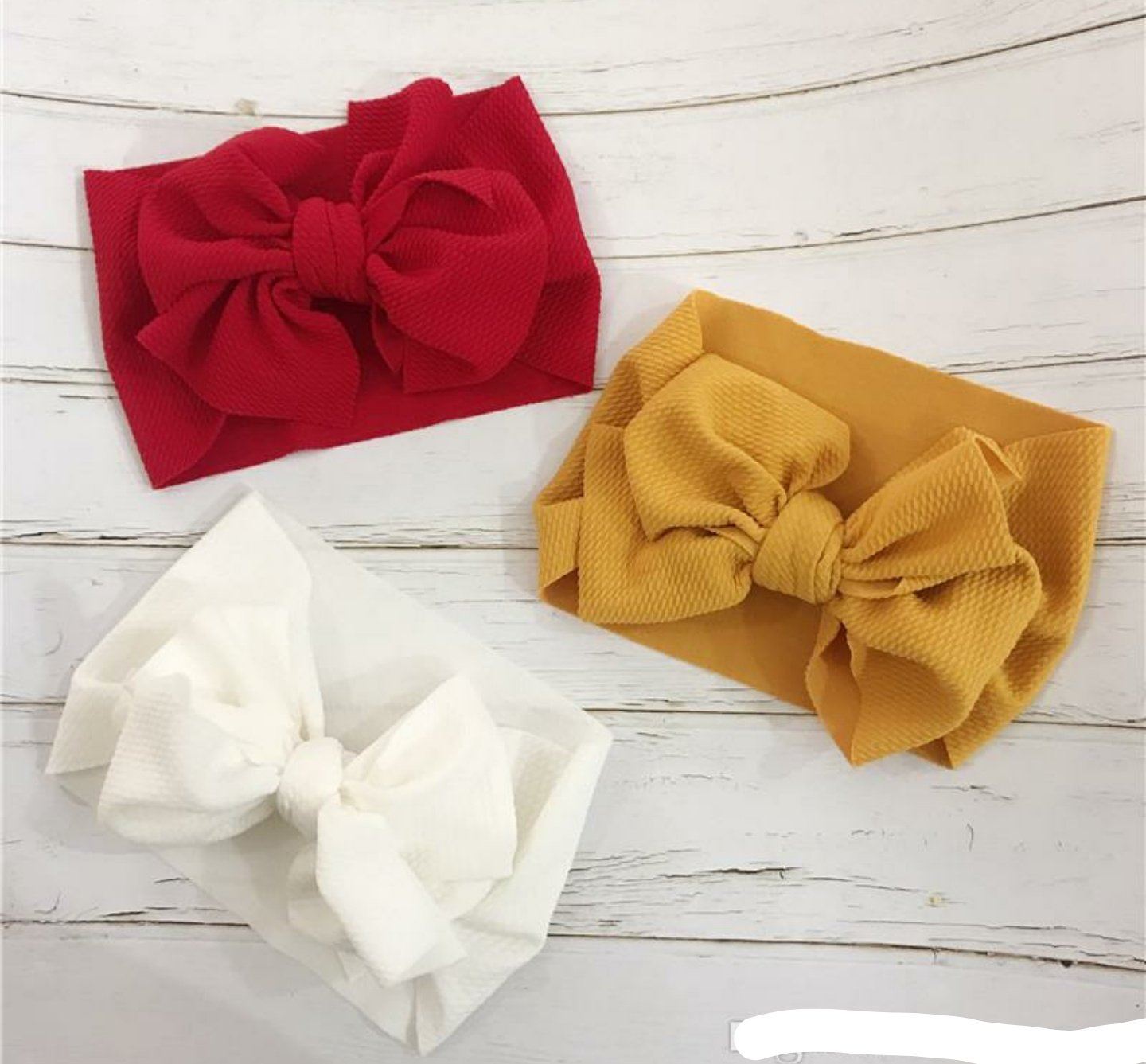Knit Waffle Bow Hairband Yo Baby India